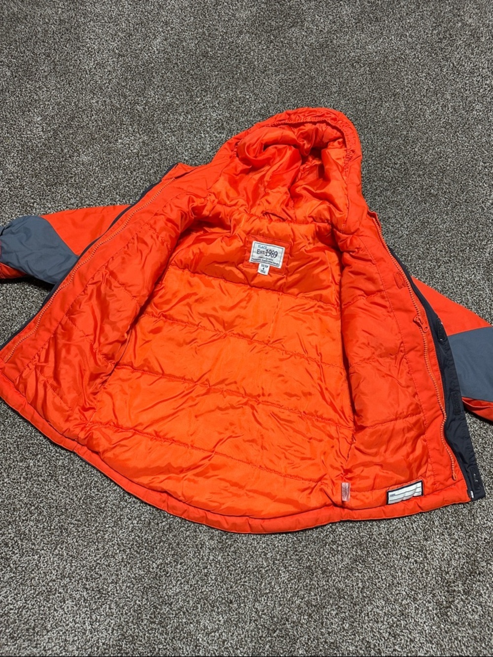 Children’s place snow jacket XS 4 winter hooded - Picture 7 of 8